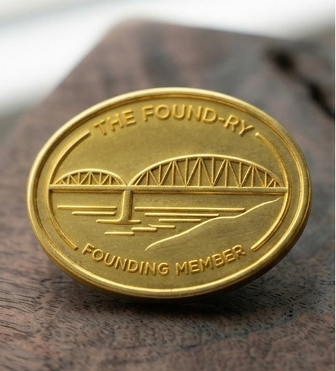 Gold bridge pin