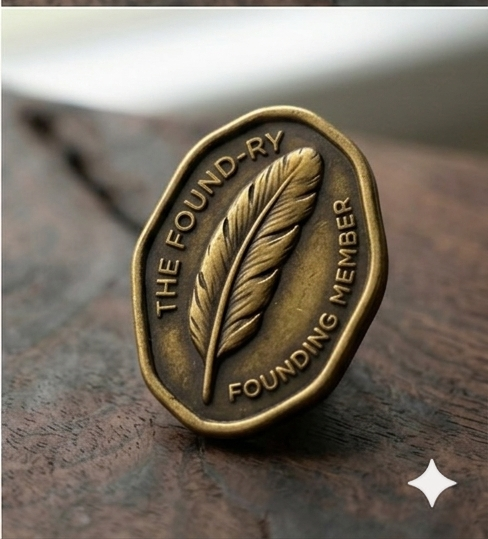 Base metal feather pin